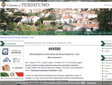 Tablet Screenshot of comune.perdifumo.sa.it